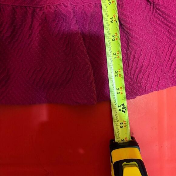 Maeve Women's XS Pink Textured‎ Peplum Blouse Long Sleeve - Picture 5 of 9